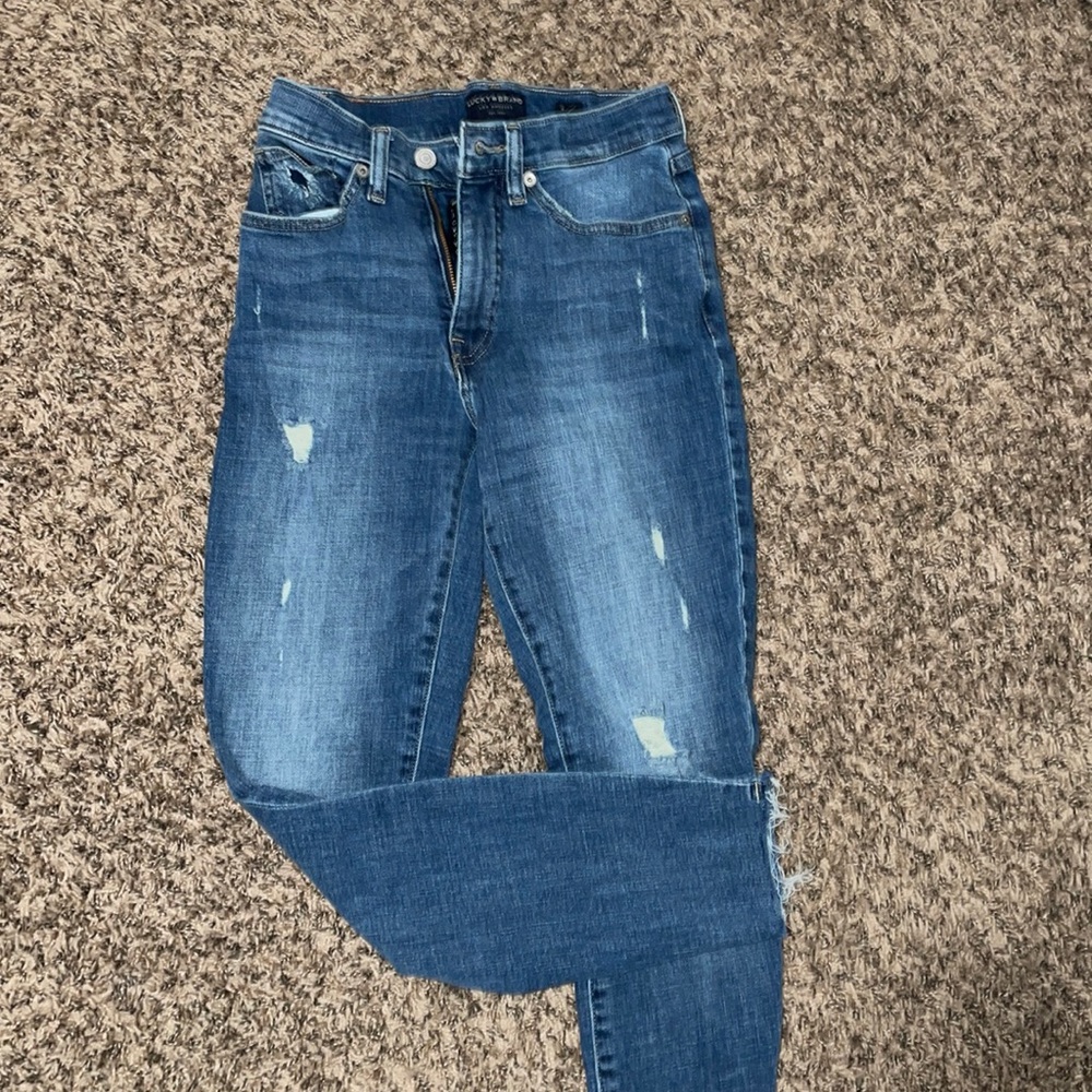 LUCKY BRAND high waisted skinny jeans